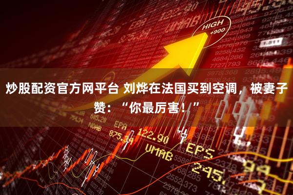 炒股配资官方网平台 刘烨在法国买到空调，被妻子赞：“你最厉害！”